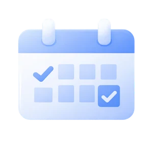 Een agenda met bevestigde afspraken.